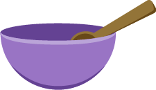 Pictogramme bol et cuillère